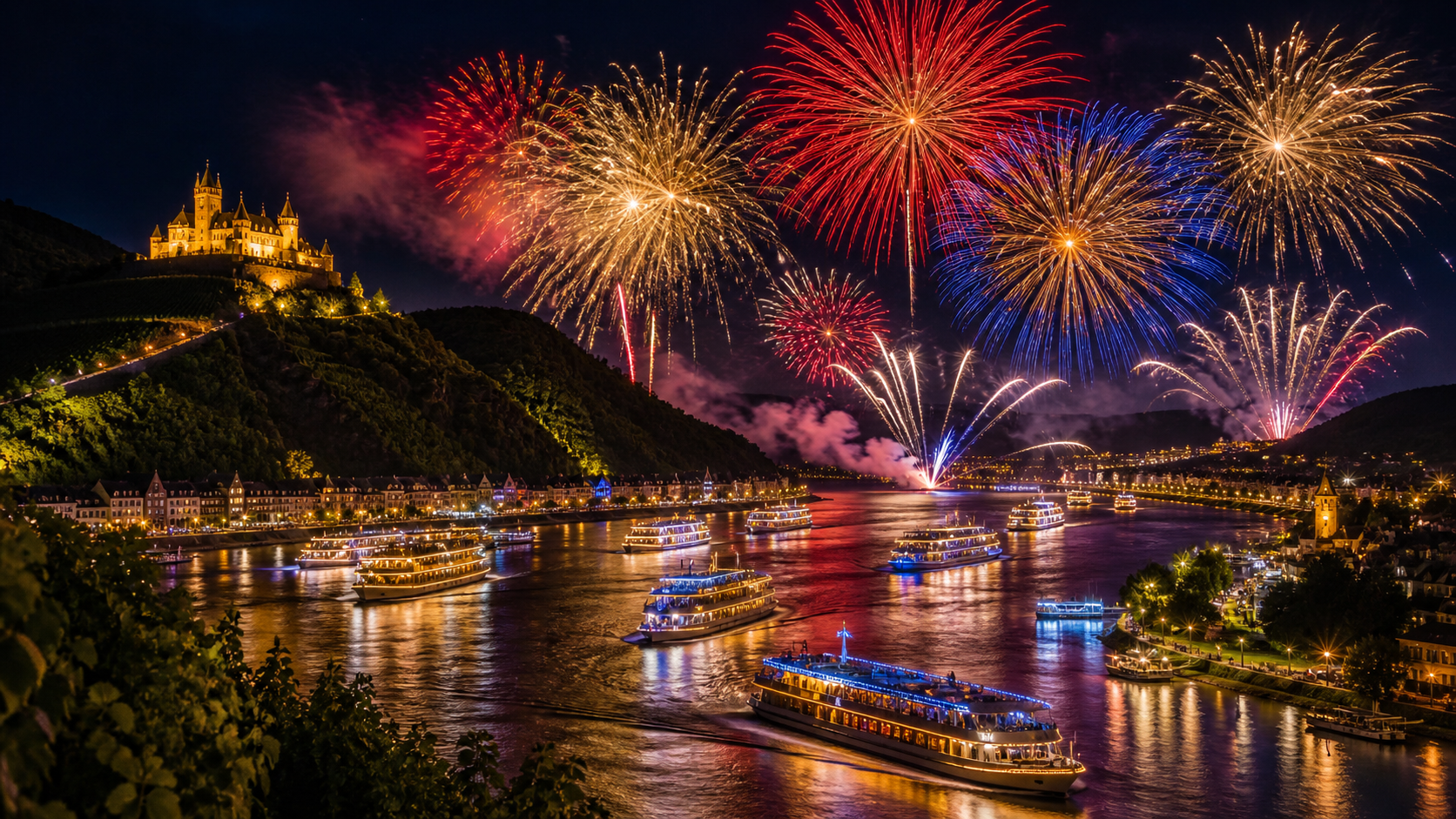 Starlink am Deutschen Eck: Interne Dienste bei Rhein in Flammen – Referenzfoto von NIJO Solutions